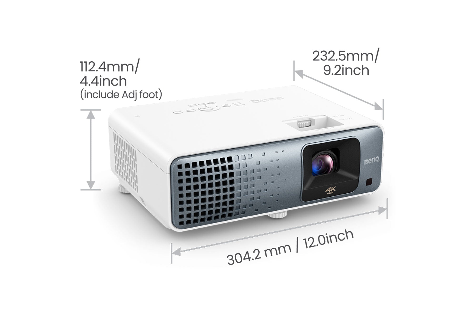 BenQ TK710 4K 3200 Lumen Laser Gaming Projector with Lowest Input Lag