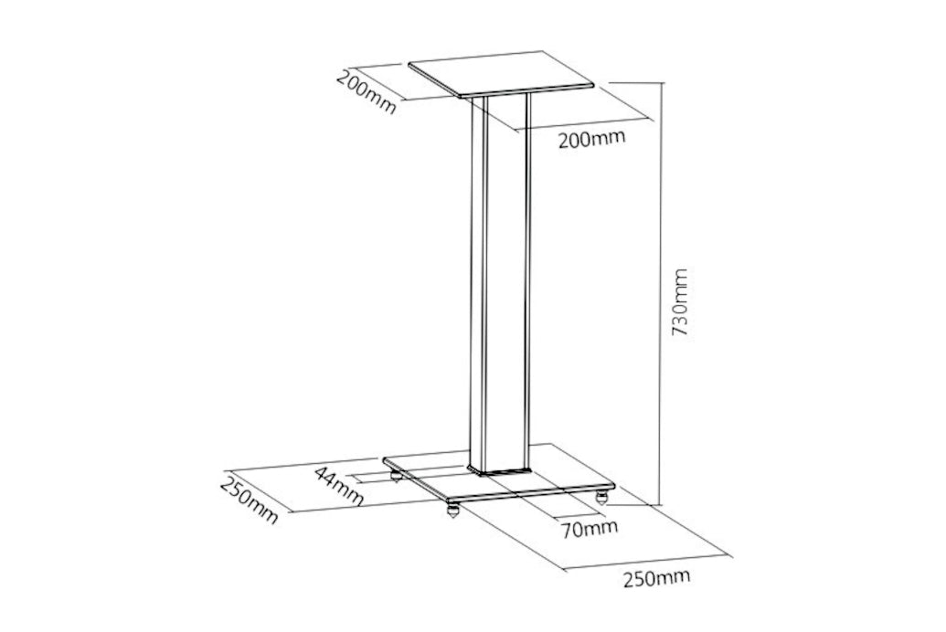 Audio Dimension The Platform Speaker Stands Pair | 730 mm