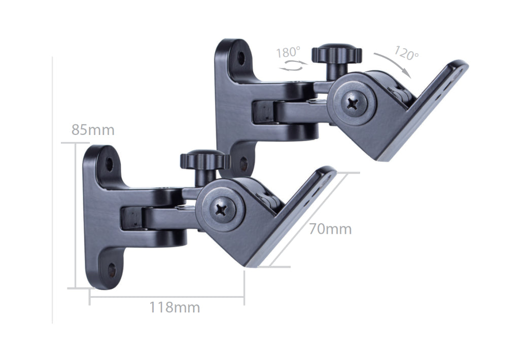 Audio Dimension AD-520 The Enduring Wall-Mount Speaker Brackets Pair