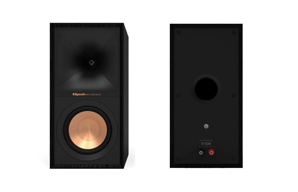 Klipsch R-50M Reference Bookshelf Monitor Speakers Pair