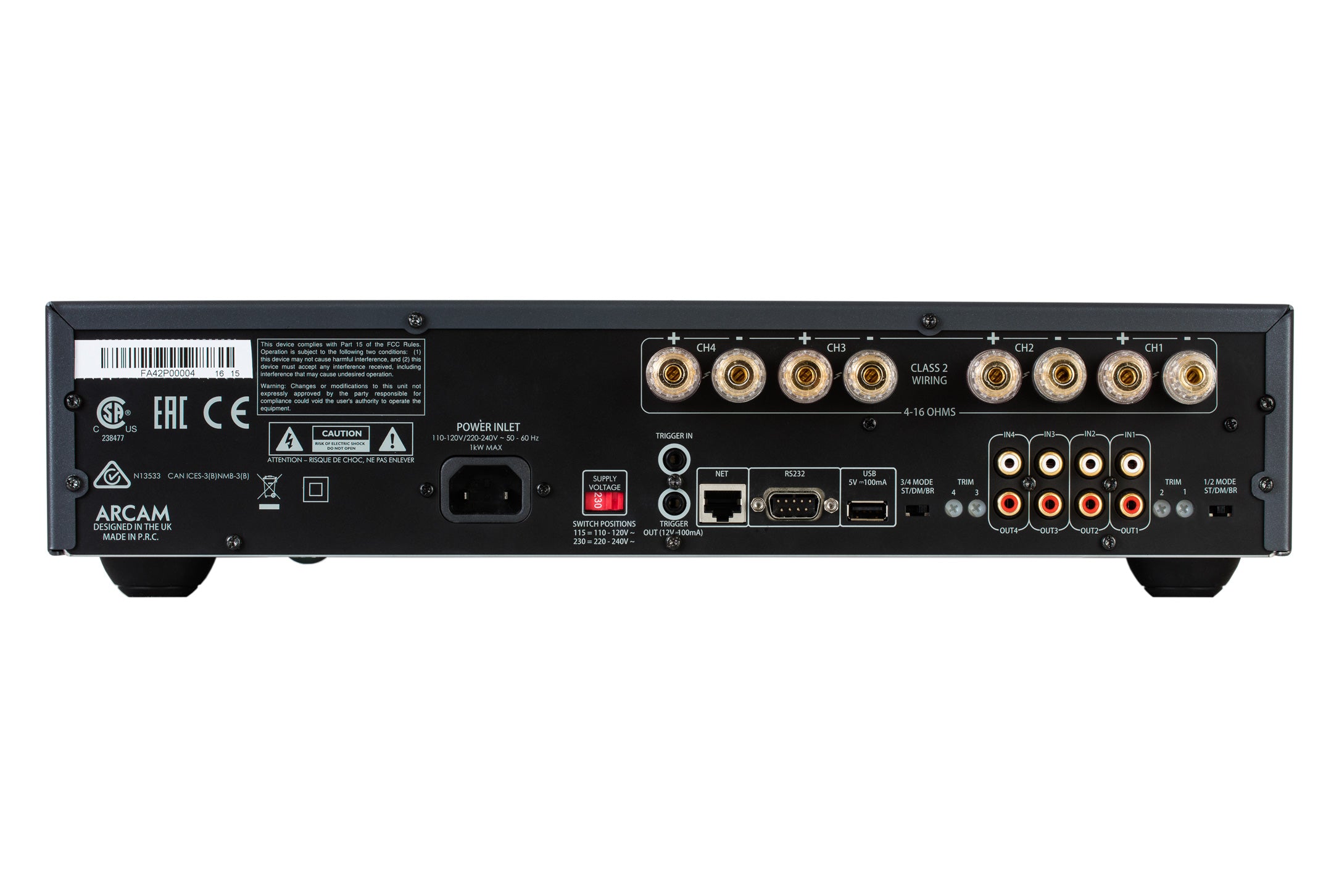 Arcam P429 4 Channel Power Amplifier