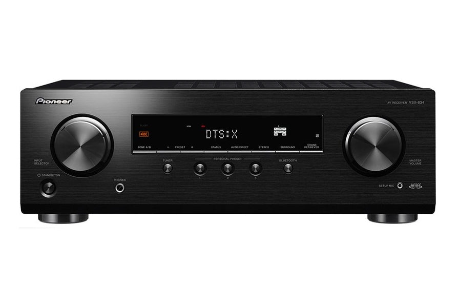 Pioneer VSX-834 7.2 Channel Home Theatre AV Receiver with Dolby Atmos | Ultra HD Video | HDR10