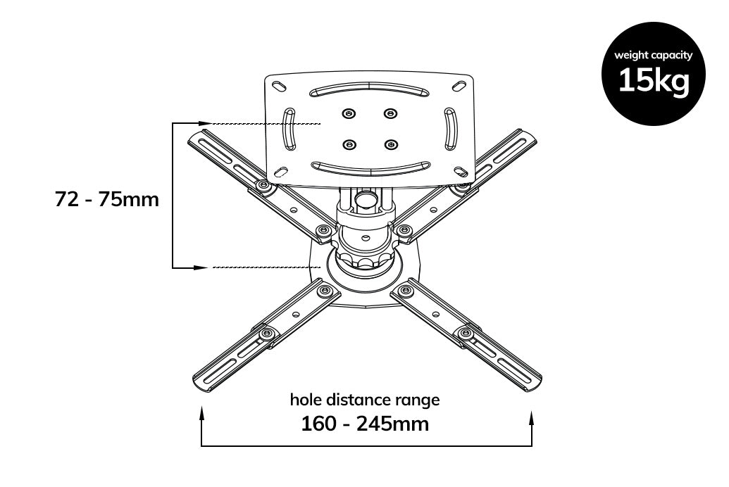 Audio Dimension PM12 Projector Ceiling Mount