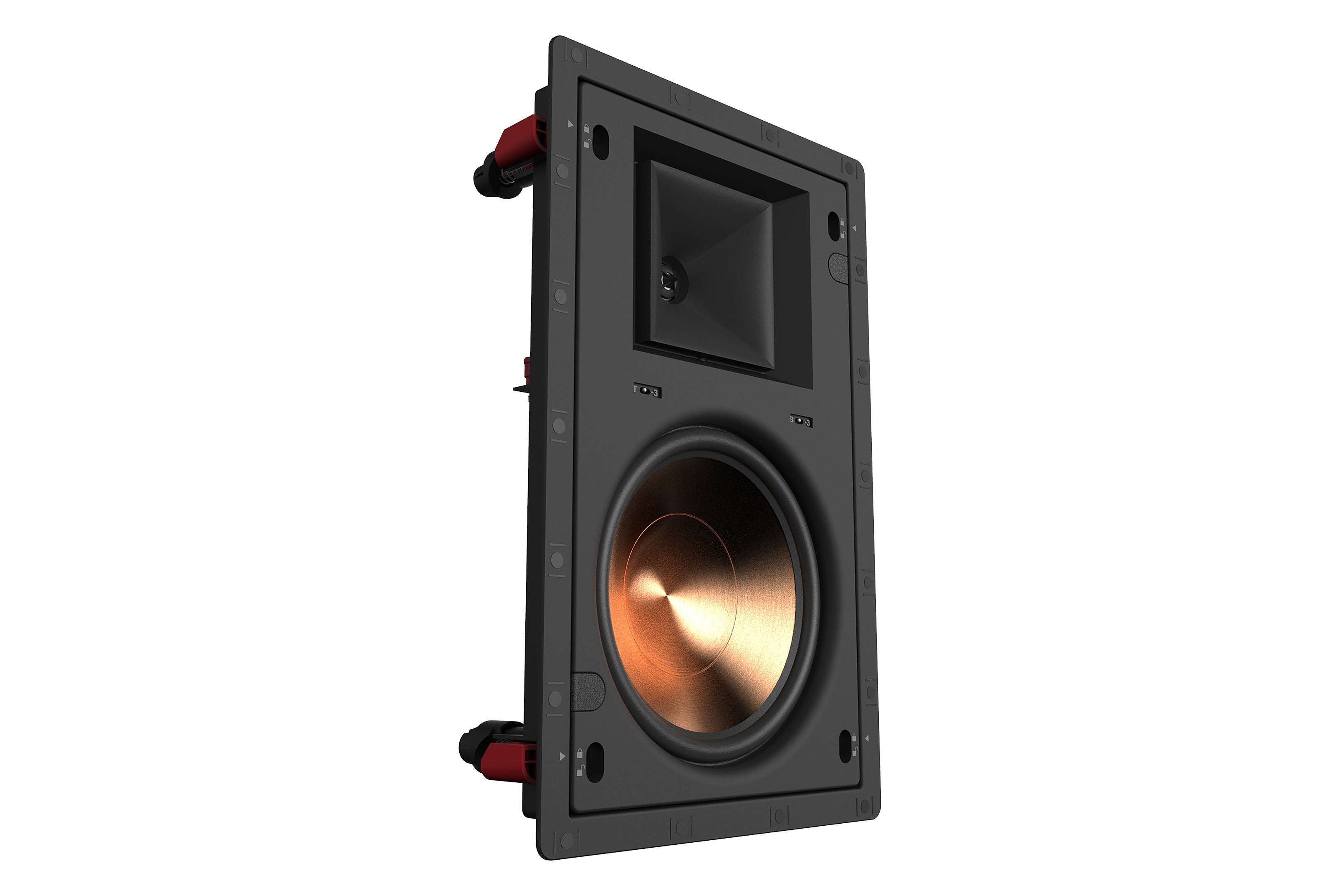 Klipsch PRO-18RW 8-Inch Reference In-Wall Speaker | 15° Tilt | Pivoting Tweeter