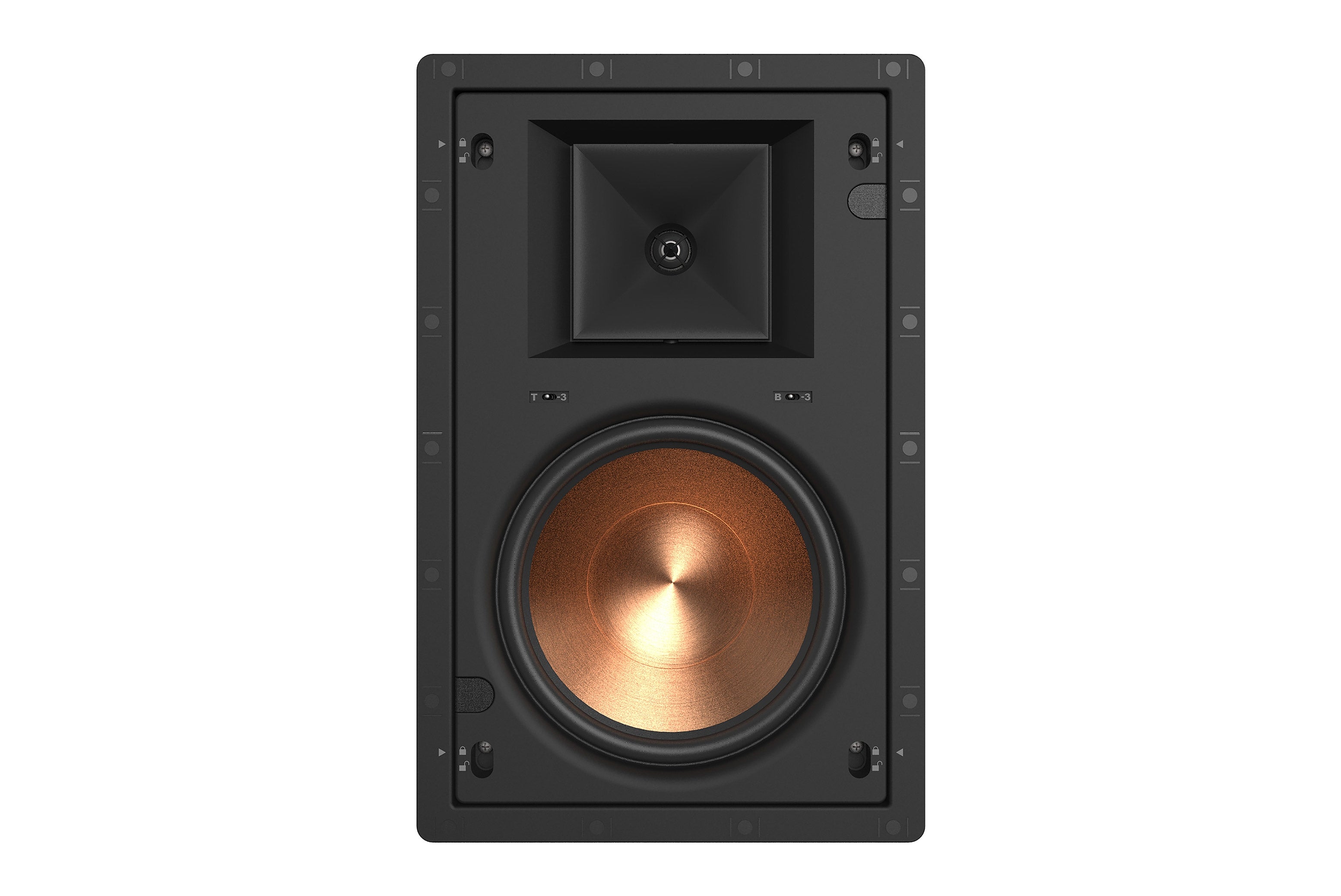 Klipsch PRO-18RW 8-Inch Reference In-Wall Speaker | 15° Tilt | Pivoting Tweeter