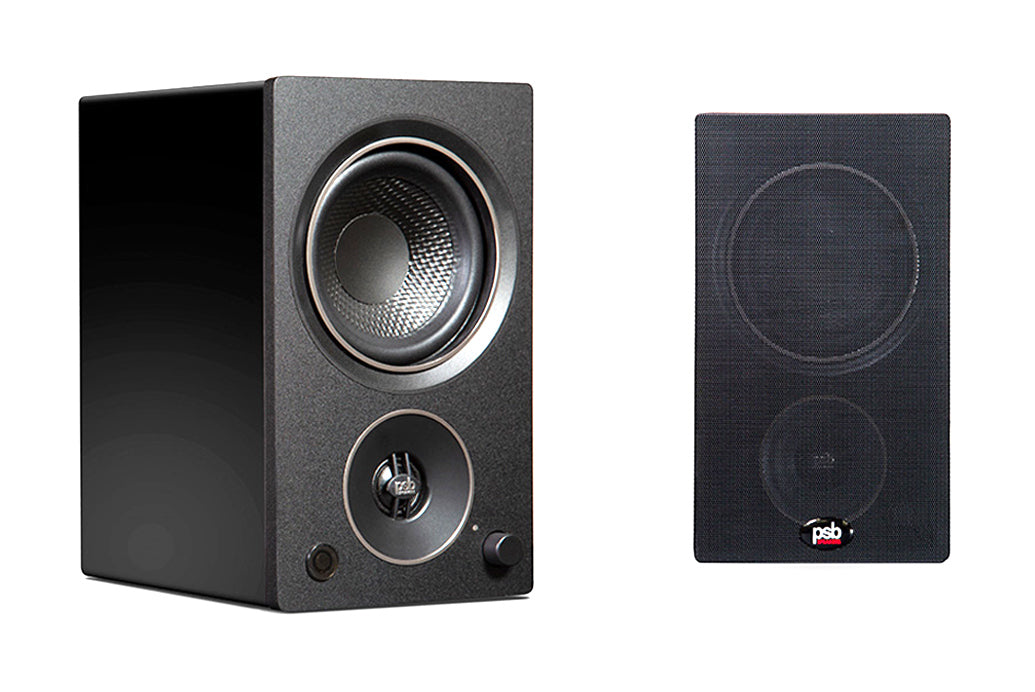 PSB Alpha AM3 Compact Powered Bookshelf Speakers Pair